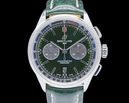 Premier B01 Bentley Chronograph 42 SS Green Dial