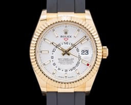 336238 Sky Dweller 18K Yellow Gold Silver Dial 2024