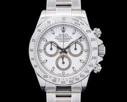Daytona 116520 SS White Dial