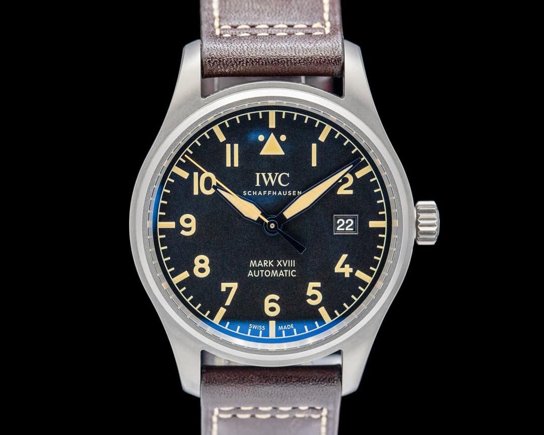 IWC Mark XVIII Pilot's Watch Heritage Titanium Black Dial