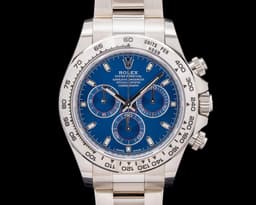 Daytona 116509 18K White Gold Blue Dial