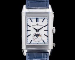Reverso Tribute Moon SS Silver Dial UNWORN