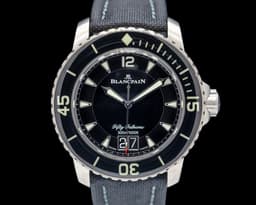 Fifty Fathoms Grande Date Titanium Black Dial