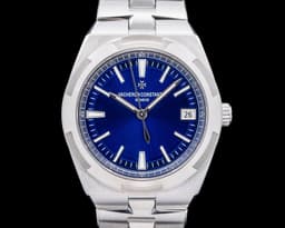 Overseas 4500V Automatic SS Blue Dial FULL SET