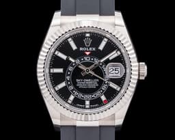 Sky Dweller 18K White Gold Black Dial