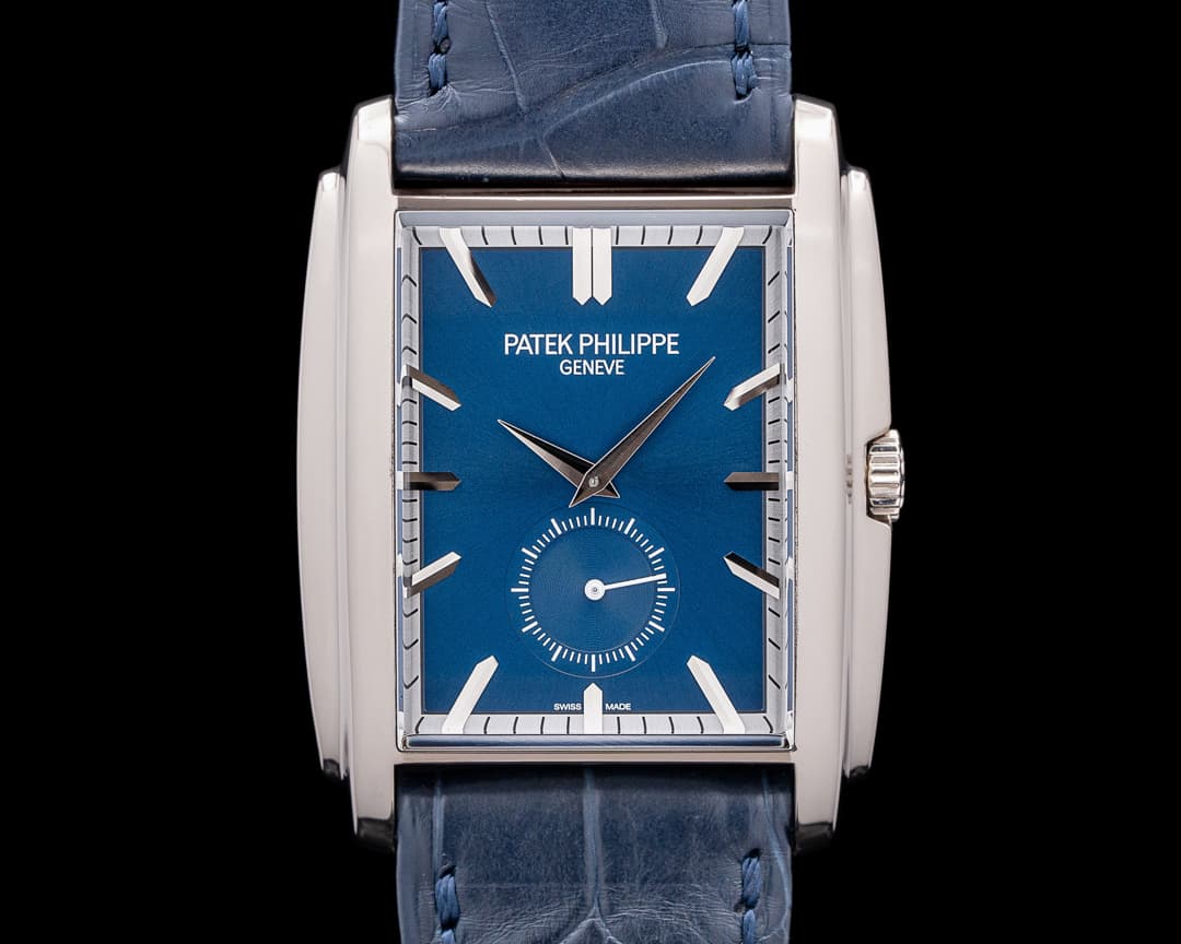 Patek Philippe 5124G Gondolo Manual Wind 18K White Gold Blue Dial