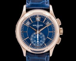 5905R Chronograph Annual Calendar 18K Rose Gold Blue Dial 2024