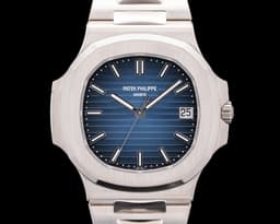 5811/1G Jumbo Nautilus 18K White Gold Blue Dial