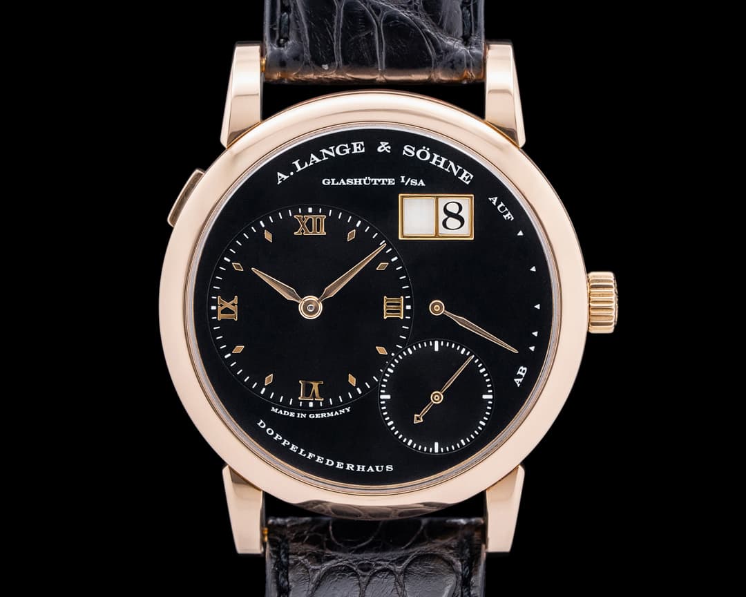 A. Lange and Sohne Lange 1 101.031 18K Rose Gold Black Dial