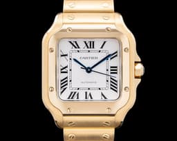Santos Medium 18K Yellow Gold Automatic