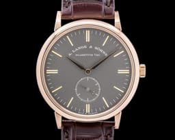 Saxonia Manual Wind 18K Rose / Grey Dial Boutique