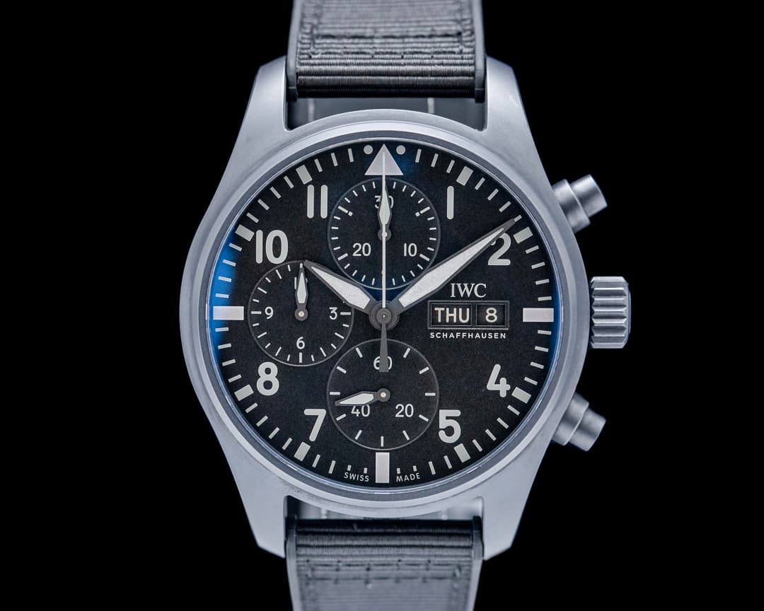 IWC Top Gun Chronograph Ceratanium Black Dial