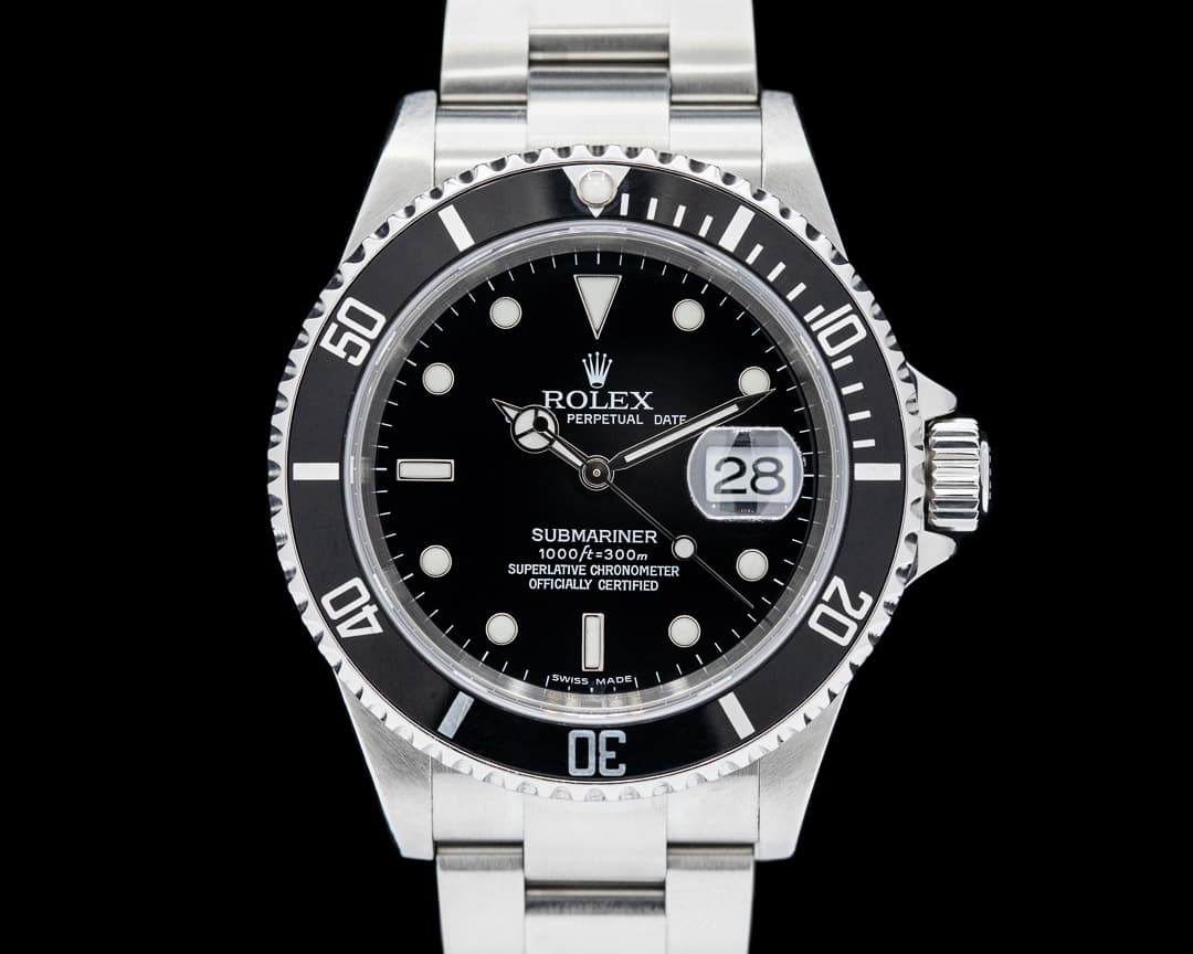 Rolex Submariner Date 16610 SS Black Dial