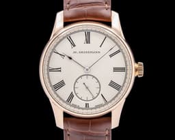 HAMATIC Vintage 41MM 18K Rose Gold Silver Dial