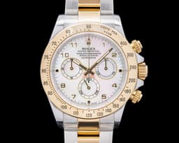 116523 Daytona 18K Yellow Gold / SS Mother of Pearl Arabic Dial