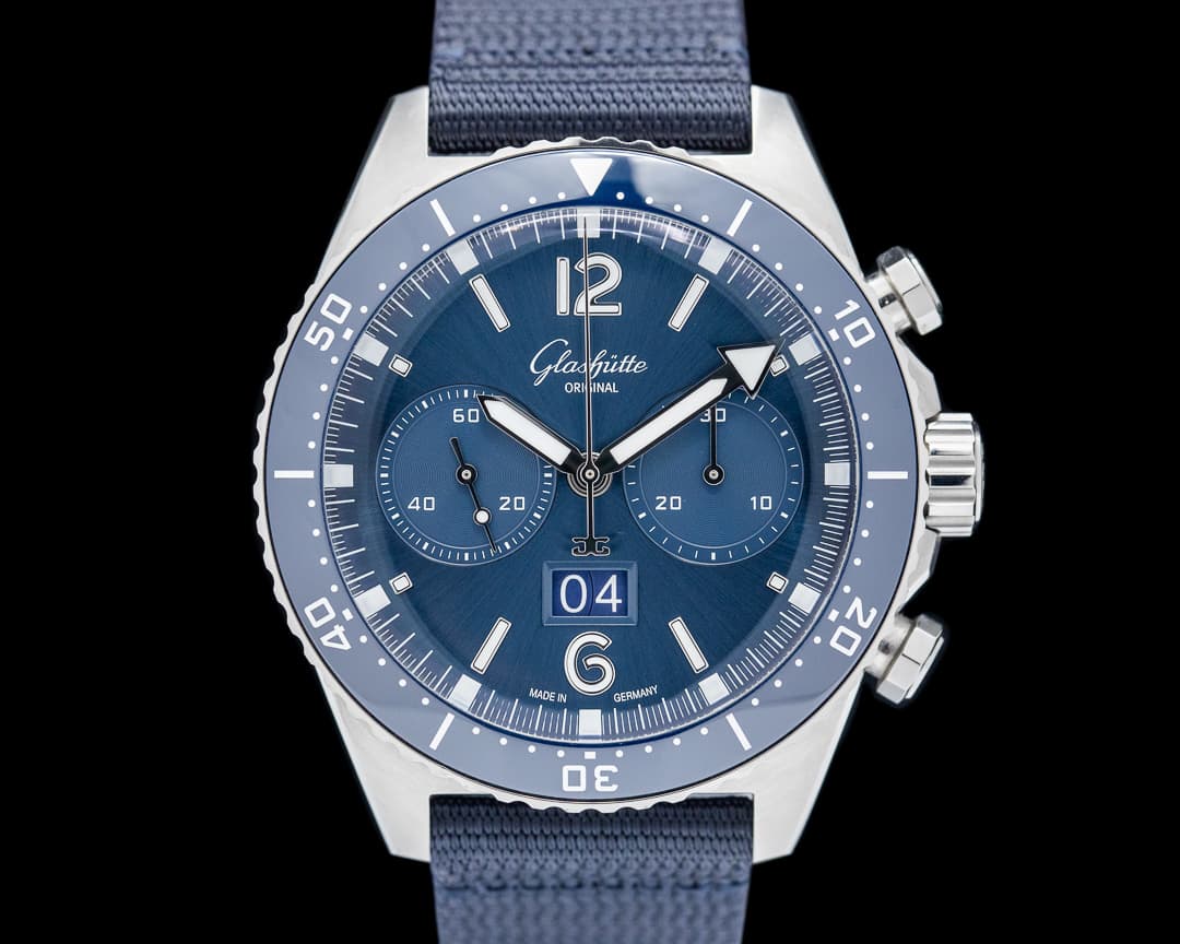 Glashütte Original SeaQ Chronograph SS Blue Dial