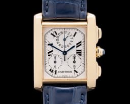 Tank Francaise Chronoflex Quartz Chronograph 18K Yellow Gold