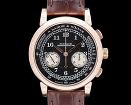 1815 Flyback 401.031 Chronograph 18K Rose Gold Black Dial