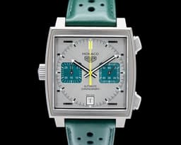 Monaco Chronograph Racing Green Titanium Silver Dial LIMITED