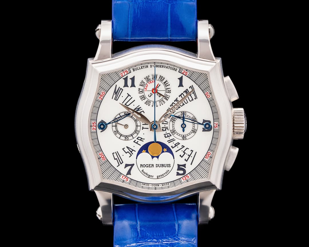 Roger Dubuis S37 Sympathie Perpetual Calendar Chronograph Cream Dial RARE