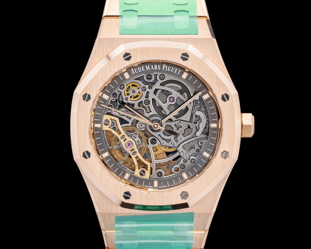 Audemars Piguet 15407OR Royal Oak Double Balance Open Worked Skeleton Dial