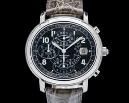 25822ST Millenary Chronograph SS Black Dial