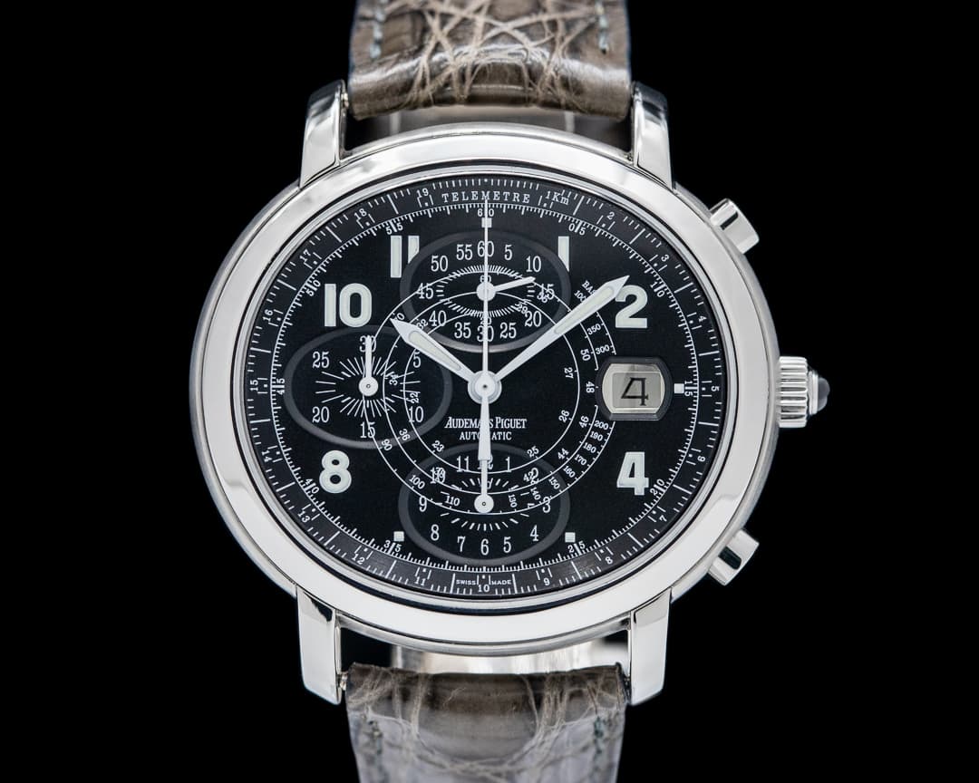 Audemars Piguet 25822ST Millenary Chronograph SS Black Dial