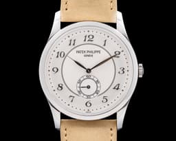 5196P Calatrava Platinum Silver Dial Breguet Numerals