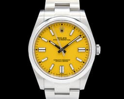 124300 Oyster Perpetual SS Yellow Dial