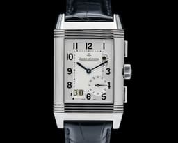Grande Reverso GMT SS Silver / Black Dial