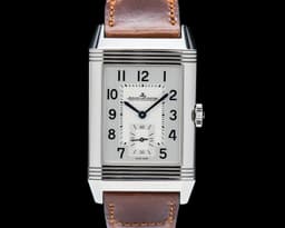 Reverso Classic Duoface Small Seconds SS Silver / Black Dial