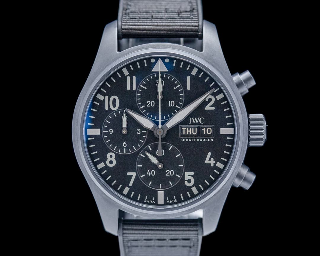 IWC Top Gun Chronograph Ceratanium Black Dial