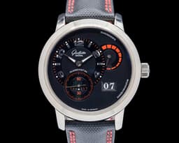 Panomatic Reserve XL 18K White Gold Black Dial