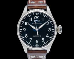 IW329301 Big Pilots Watch SS Black Dial