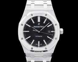 15400ST Royal Oak SS Black Dial