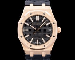 Royal Oak 15510OR 18K Rose Gold Black Dial