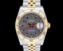 Datejust Turn-O-Graph Jubilee 18K Yellow Gold / SS Gray Dial