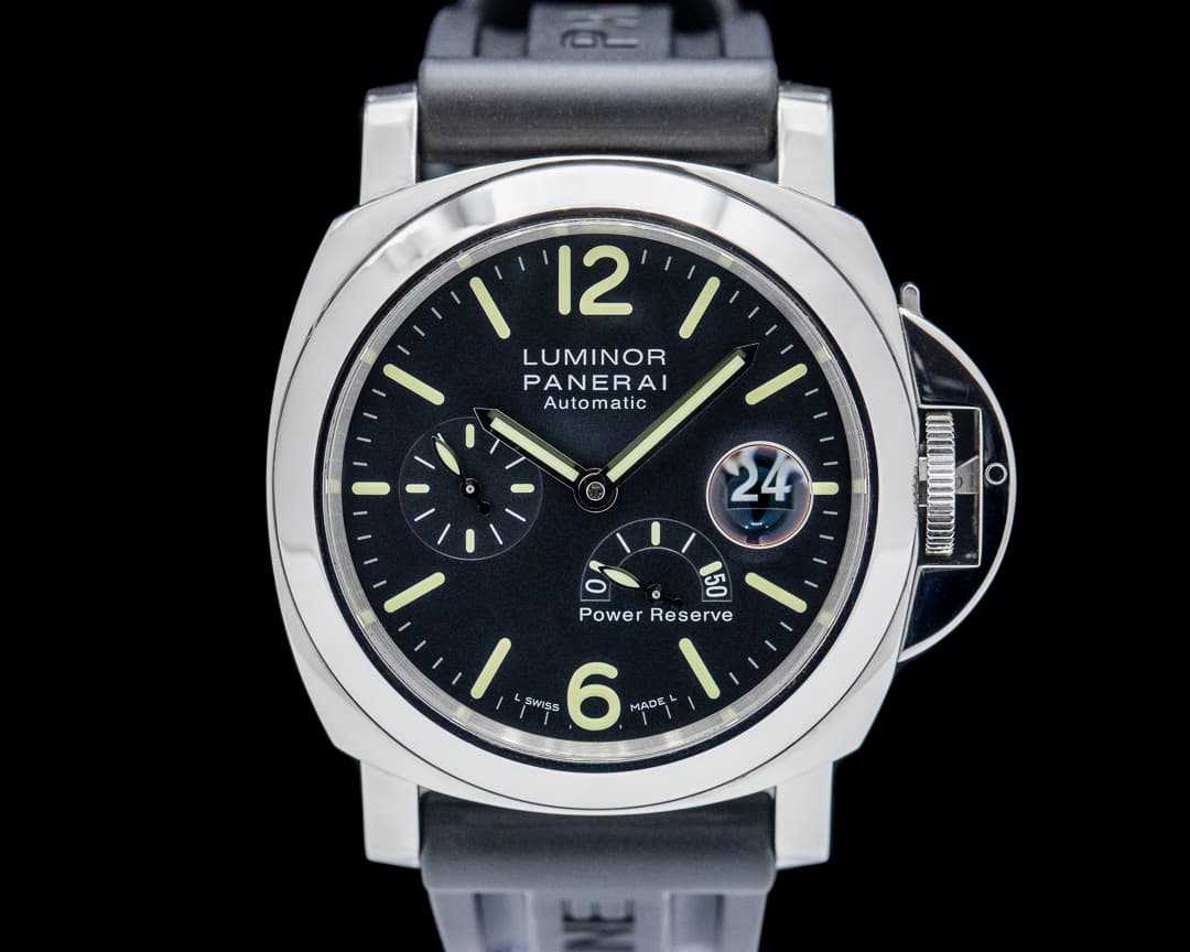 Panerai Luminor 44 Power Reserve Automatic SS Black Dial