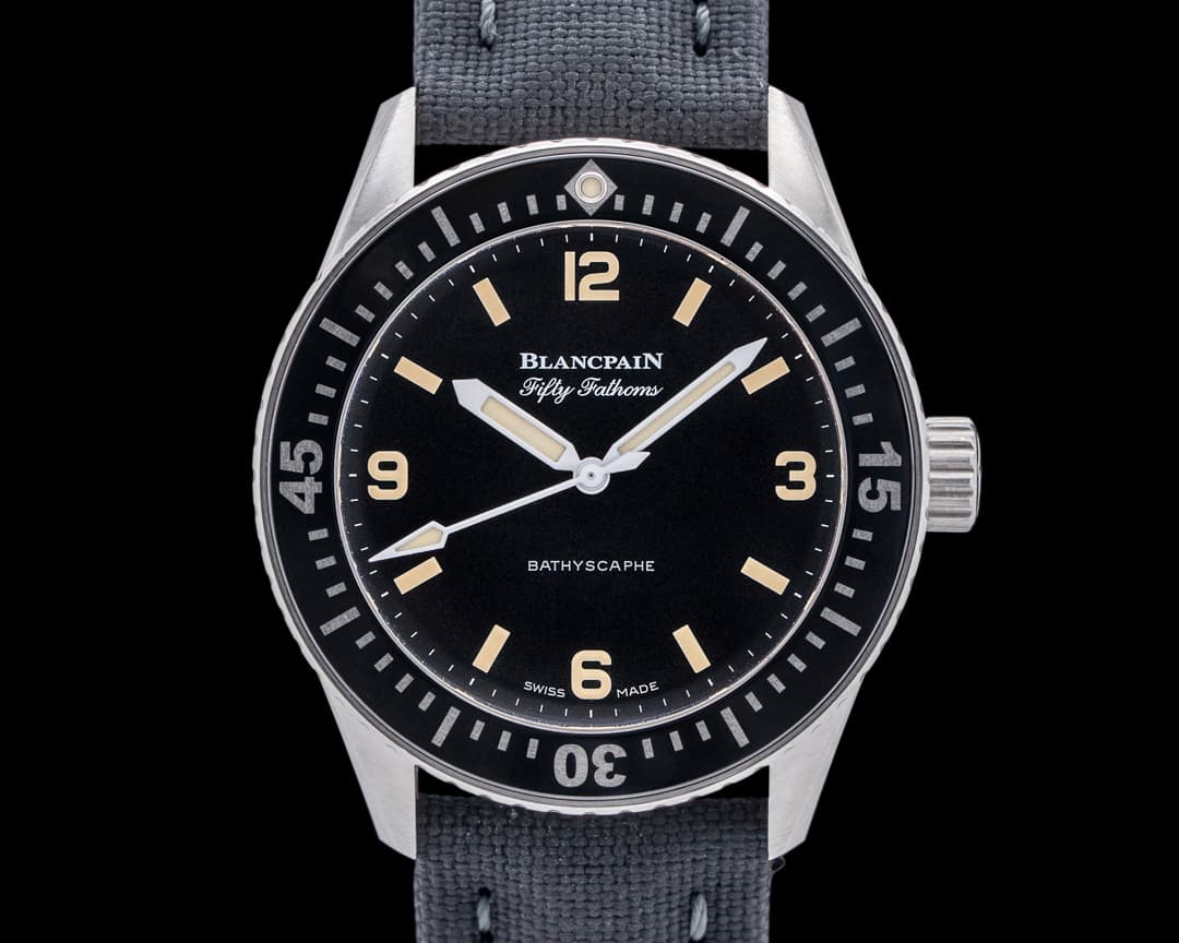 Blancpain Fifty Fathoms Bathyscaphe SS Black Dial HODINKEE LIMITED