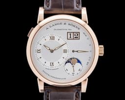 192.032 Lange 1 Moon 18K Rose Gold Silver Dial
