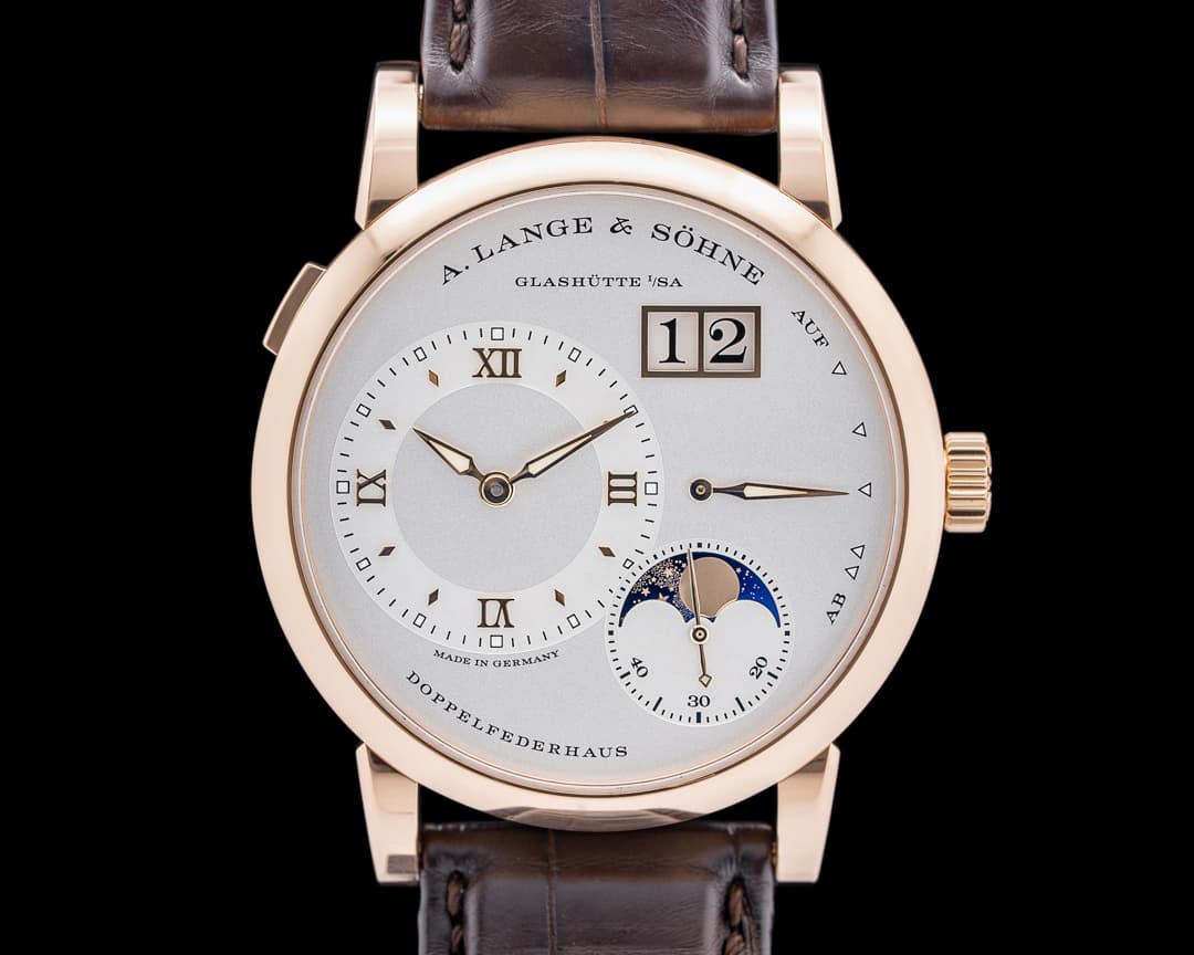 A. Lange & Söhne 192.032 Lange 1 Moon 18K Rose Gold Silver Dial