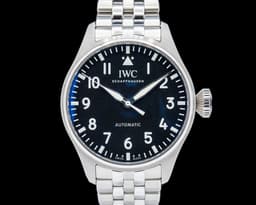 IW329301 Big Pilots Watch SS Black Dial