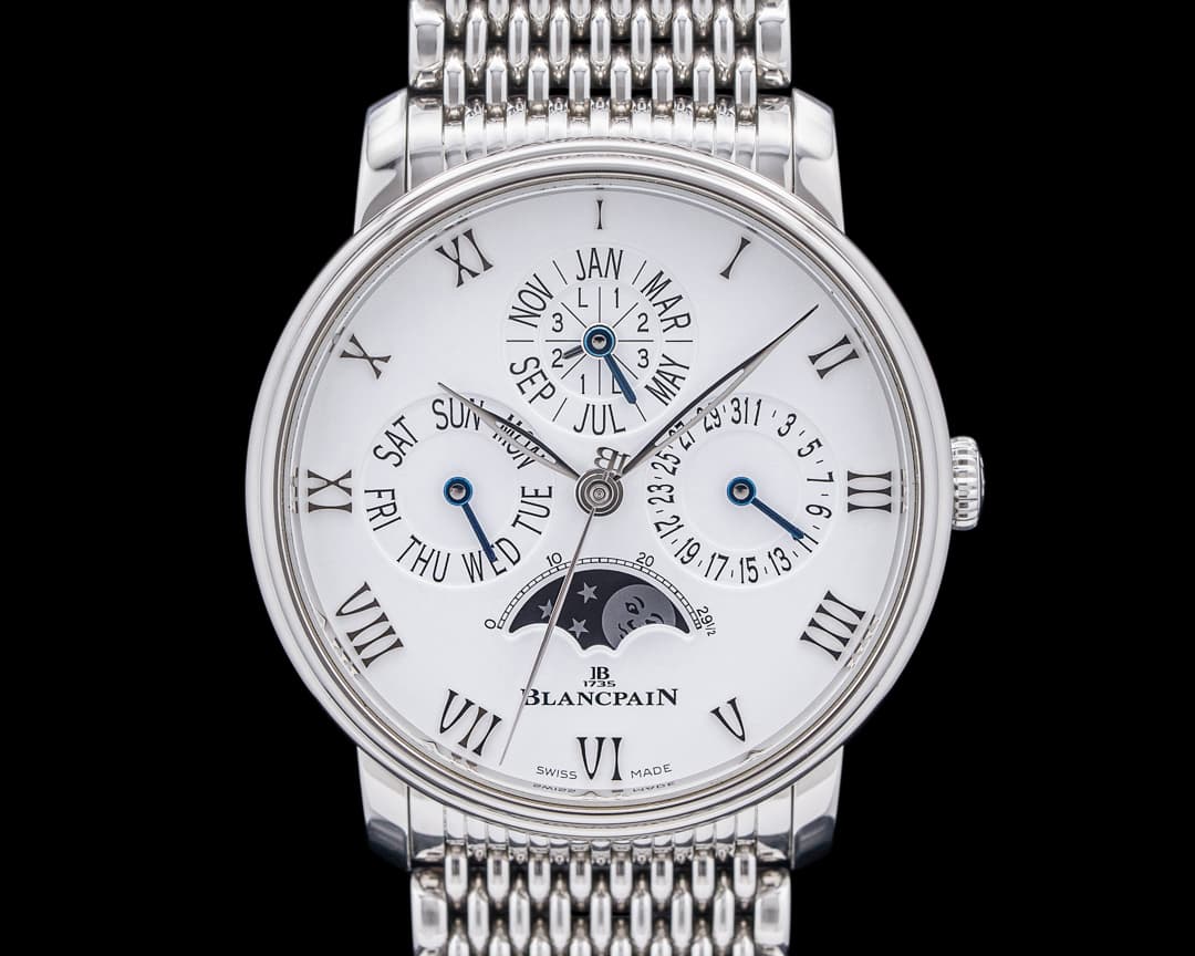 Blancpain Villeret Quantieme Perpetual Phases de Lune SS White Dial
