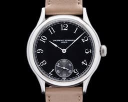 Galet Micro Rotor SS Black Arabic Dial