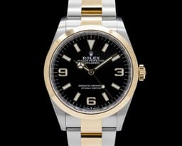 Explorer 36 Stainless Steel / 18K Yellow Gold Black Dial FULL SET