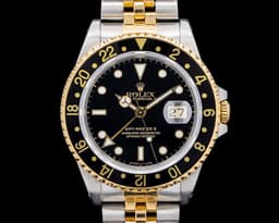 GMT Master II 16713 SS / 18K Yellow Gold Black Dial