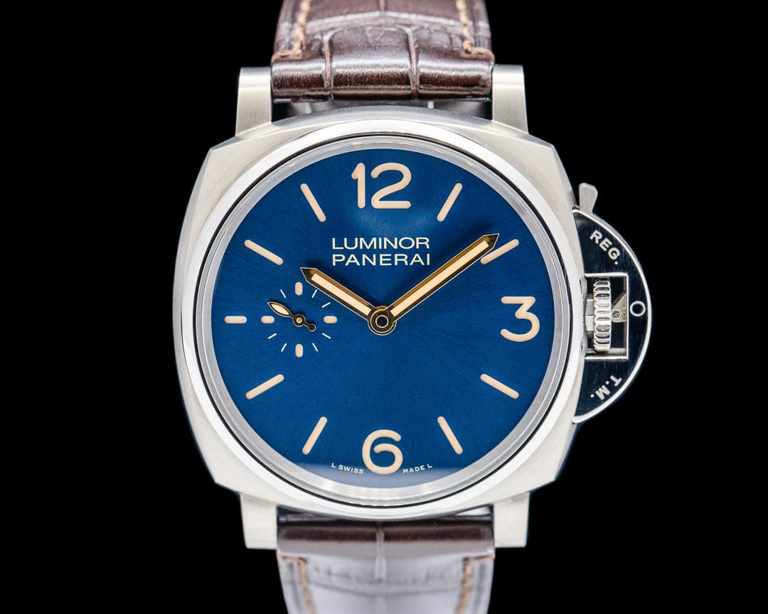 Panerai Luminor Due 42MM 3 Days Titanium Blue Dial