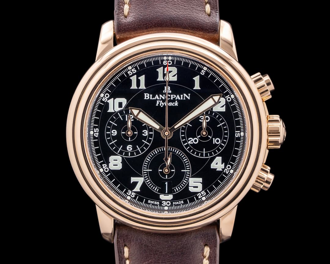 Blancpain Flyback Chronograph 18K Rose Gold Black Dial LIMITED
