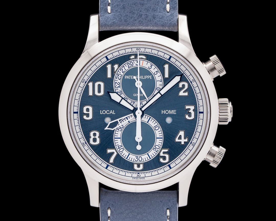 Patek Philippe 5924G Calatrava Pilot Travel Time Chronograph 18K WG 2025