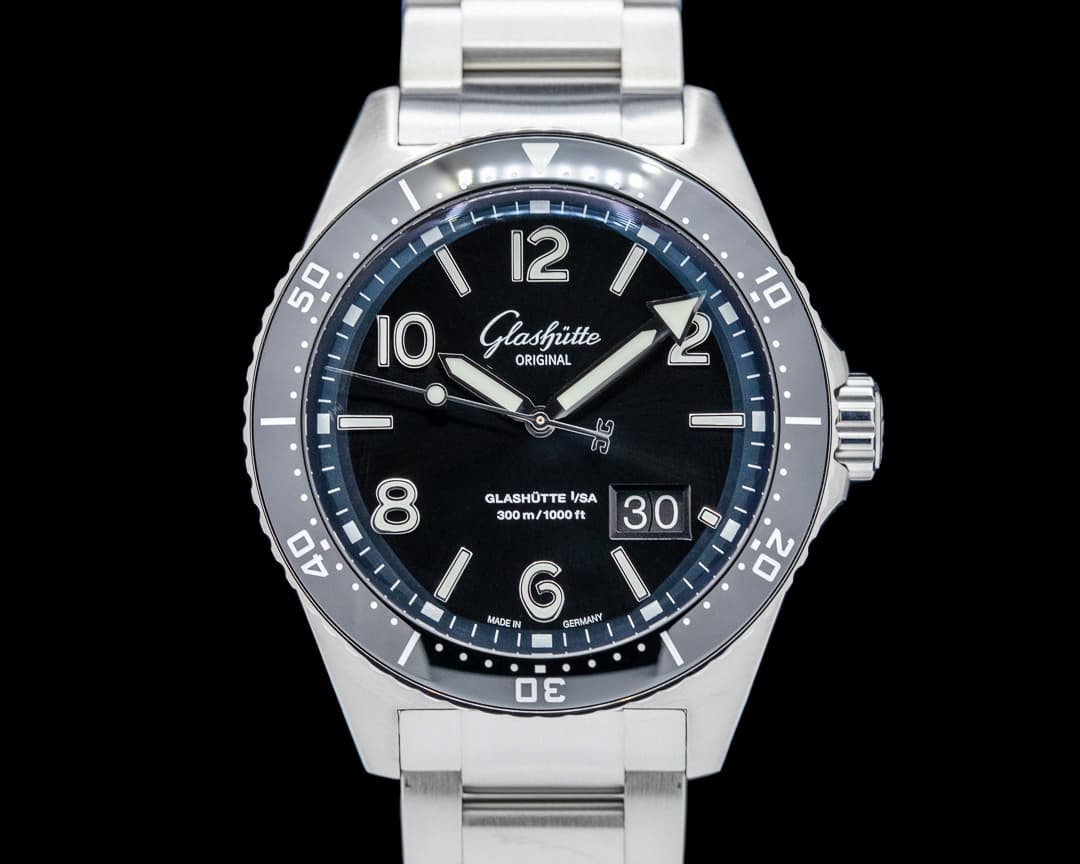 Glashütte Original SeaQ Panorama Date SS Black Dial